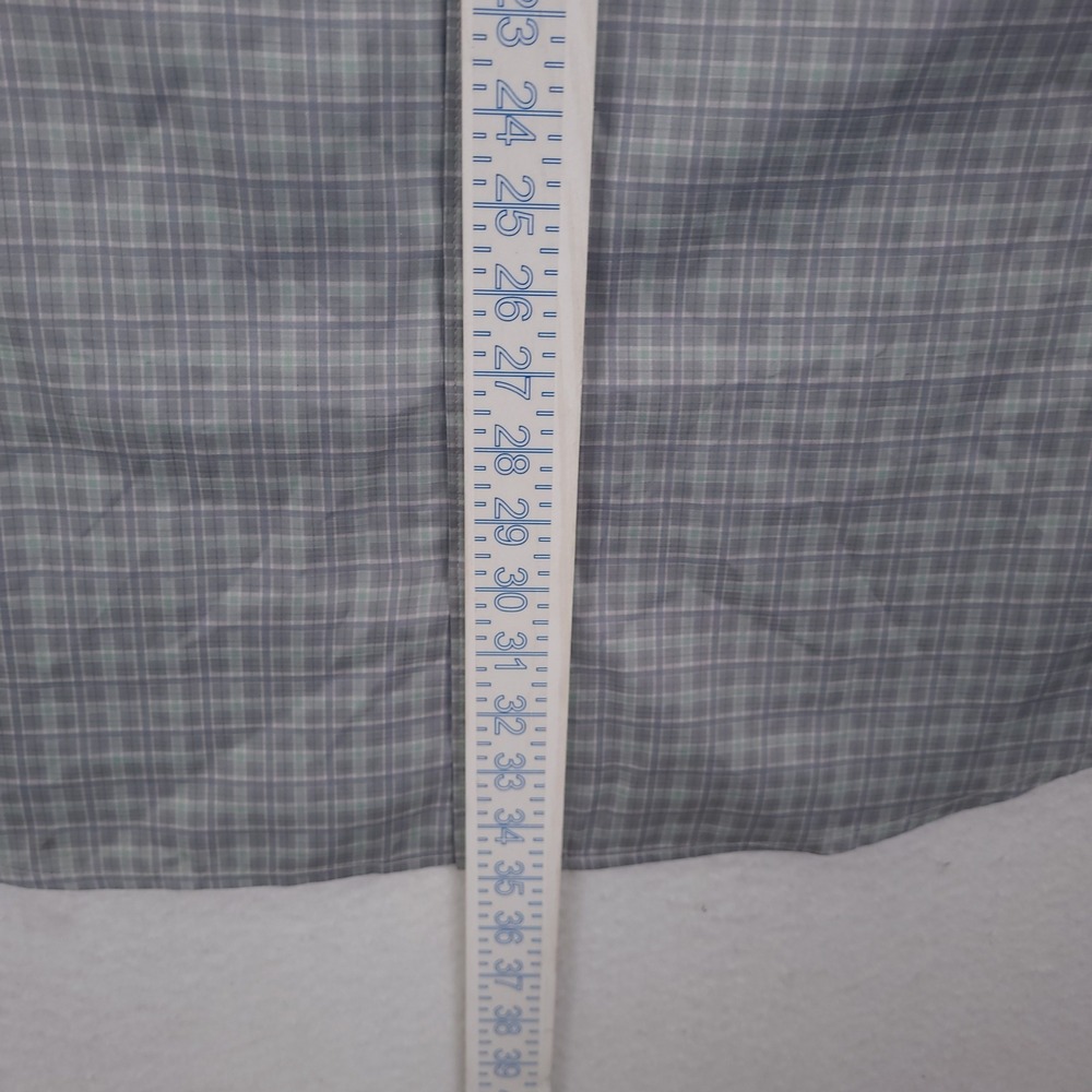 Huk Performance Fishing Button Up Shirt Mens XXL Grey Plaid Long Sleeve Vented - Picture 5 of 11